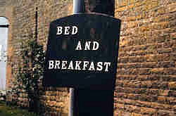 A welcome sign: B&B