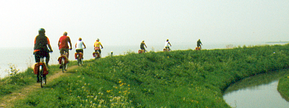 Dike trail at Marken, Holland