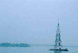 Flooded belfry of the St. Nicholas Cathedral, Kalyazin
