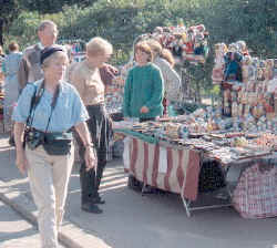 The ever-present sale tables